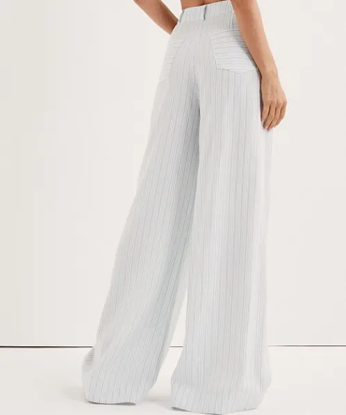 For Love & Lemons Pants>For Love & Lemons Skyer Wide Leg Pant Blue