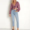 For Love & Lemons Tops>For Love & Lemons Tonya Crop Top