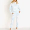 Frankie's Bikinis Pants>Aiden Sweatpant Baby Blue Tie Dye