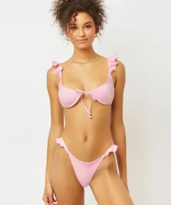 Frankie's Bikinis Bikinis>Birdie Bikini Top Love Pink