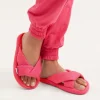 Frankie's Bikinis Slippers>Juna Terry Slide Slipper Rosewood
