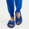 Frankie's Bikinis Slippers>Juna Terry Slide Slipper Pacific