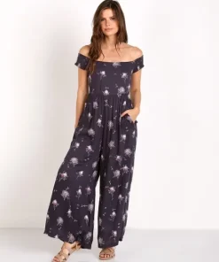 Free People Rompers>Aster Printed Jumper Navy