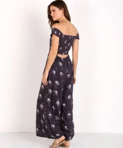 Free People Rompers>Aster Printed Jumper Navy