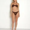 Hunza G Bikinis>Crinkle Jean Bikini Set Metallic Chocolate