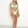 Hunza G Bikinis>Crinkle Juno Bikini Lime