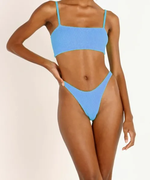 Hunza G Bikinis>New Gigi Bikini Mid Blue