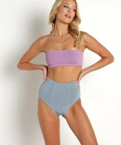 Hunza G Bikinis>Nile Duo Edie Bikini Set Lavender/Air Force Blue
