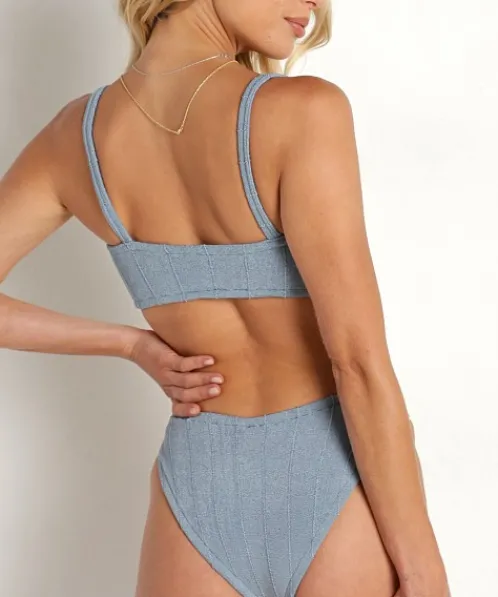 Hunza G Bikinis>Nile Eunice Bikini Set Air Force Blue