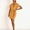 Indah Dresses>Alexa Mini Dress Honey