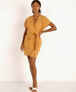 Indah Dresses>Alexa Mini Dress Honey