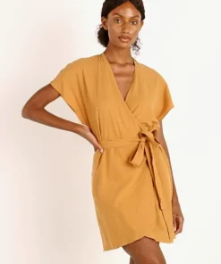 Indah Dresses>Alexa Mini Dress Honey