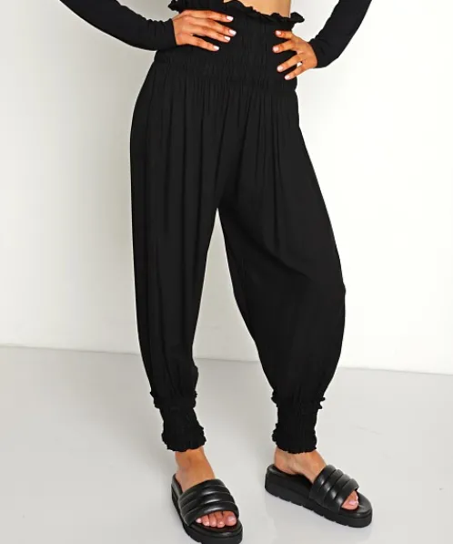 Indah Pants>Birtie Ruffle Pant Black
