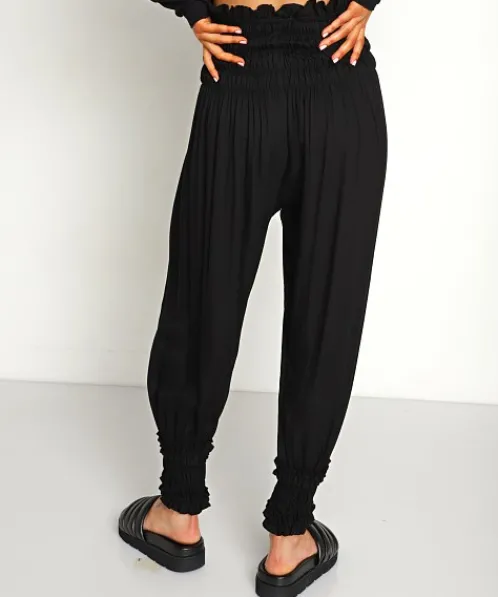 Indah Pants>Birtie Ruffle Pant Black