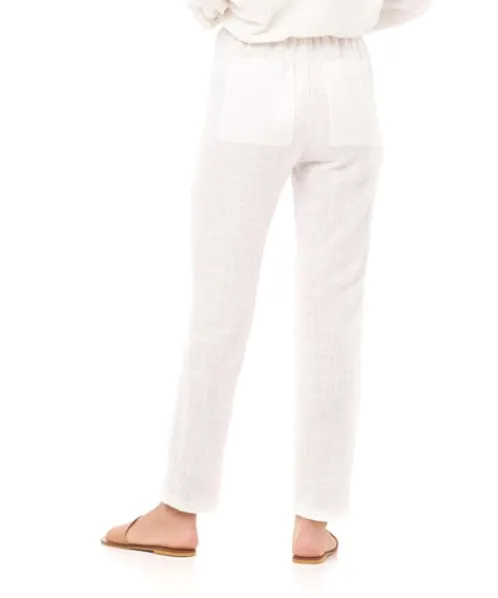 Indah Pants>Cypress Solid Simple Pant Ivory