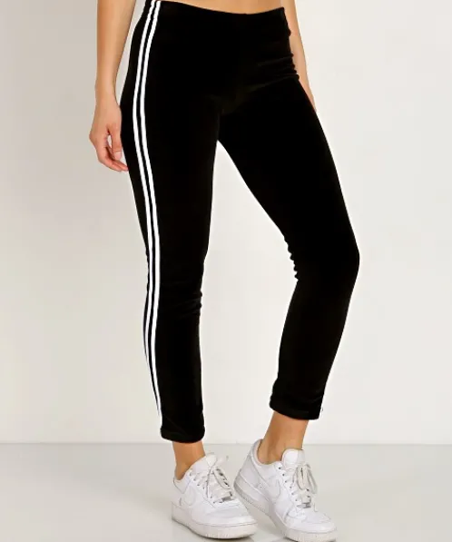 Indah Pants | Pants>Mozzarella Solid Velour Sweats Black