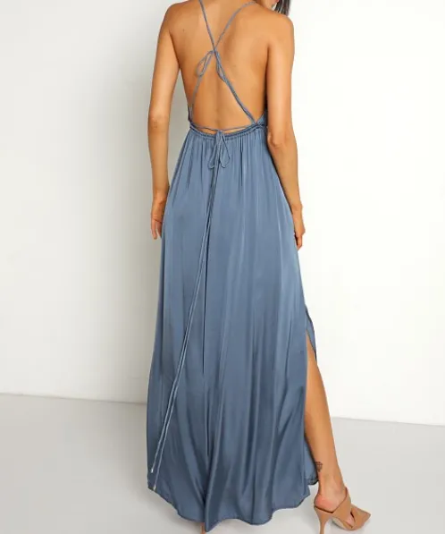 Indah Dresses>River Maxi Azul