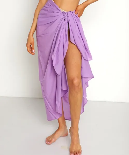 Indah Cover Ups>Sarong Violet