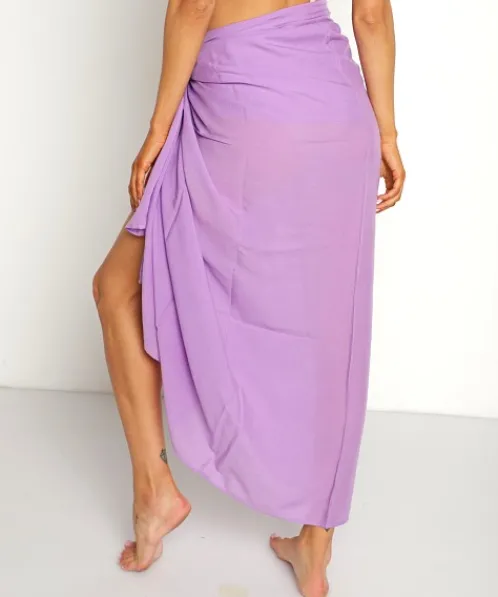 Indah Cover Ups>Sarong Violet