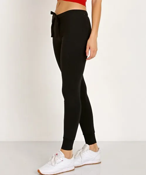 Indah Pants>Snickers Solid Drawstring Pant Black