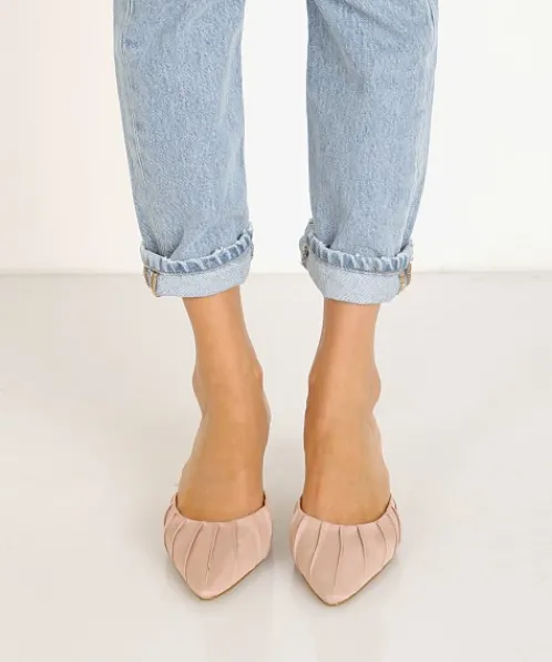 Jaggar Sandals | Flats>Ruched Kitten Heel Amberlight