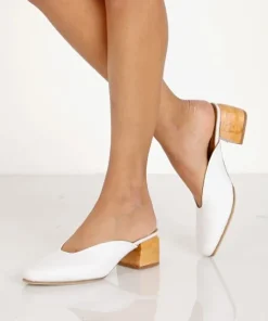 James Smith Heels>Cafe Society White Leather
