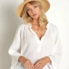 Janessa Leone Accessories>Dora Raffia Straw Fedora Hat Natural