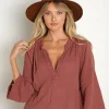Janessa Leone Accessories>Dora Raffia Straw Fedora Hat Brown