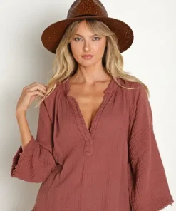 Janessa Leone Accessories>Dora Raffia Straw Fedora Hat Brown