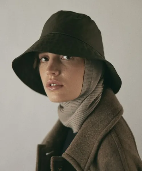 Janessa Leone Accessories>Franklin Bucket Hat Khaki