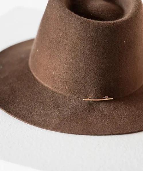 Janessa Leone Accessories>Kit Packable Wool Hat Oaks