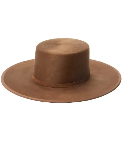 Janessa Leone Accessories>Tia Bolero Hat Whiskey