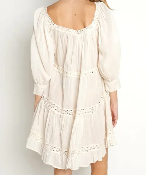 Jen's Pirate Booty Dresses>Almond Mini Dress Natural