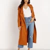 Jen's Pirate Booty Jackets>Basic Instinct Trench Coat Sunburn Linen
