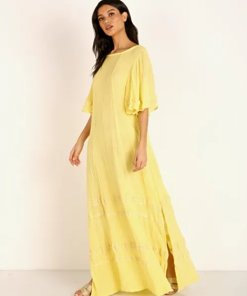Jen's Pirate Booty Dresses>Boreal Forest Kaftan Maize
