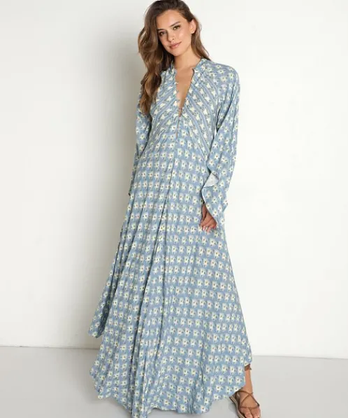 Jen's Pirate Booty Dresses>Daydream Hyacinth Gown Daydream Sky