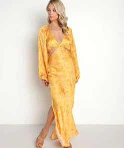 Jen's Pirate Booty Dresses>Electro Floral Sonora Dress Sunshine