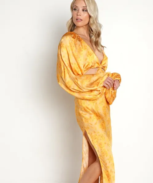 Jen's Pirate Booty Dresses>Electro Floral Sonora Dress Sunshine