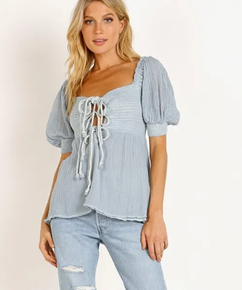 Jen's Pirate Booty Tops>Gally Top Haze Grey