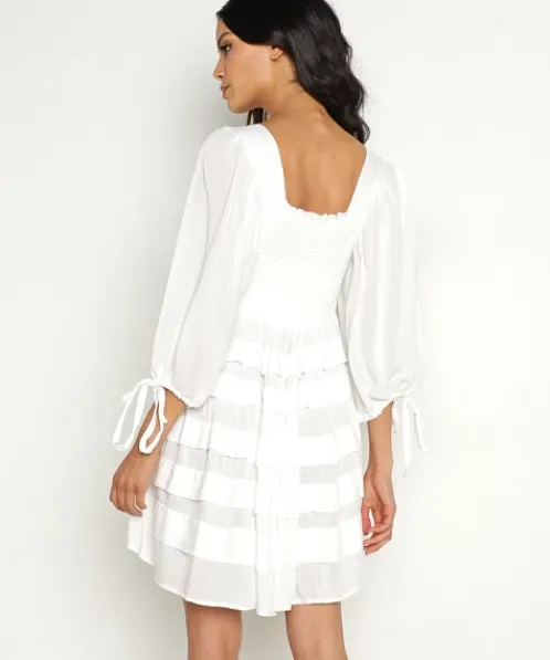 Jen's Pirate Booty Dresses>Little Wing Mini Dress White