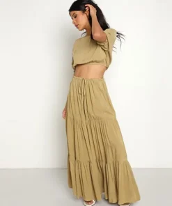 Jen's Pirate Booty Tops>Page Crop Top Olive