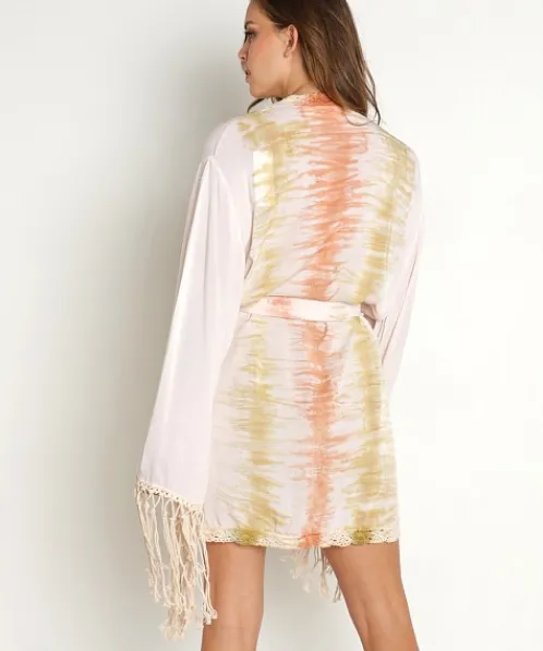 Jen's Pirate Booty Robes | Cover Ups>Rio Phoenix Robe Desert Sun Astral Tie Dye