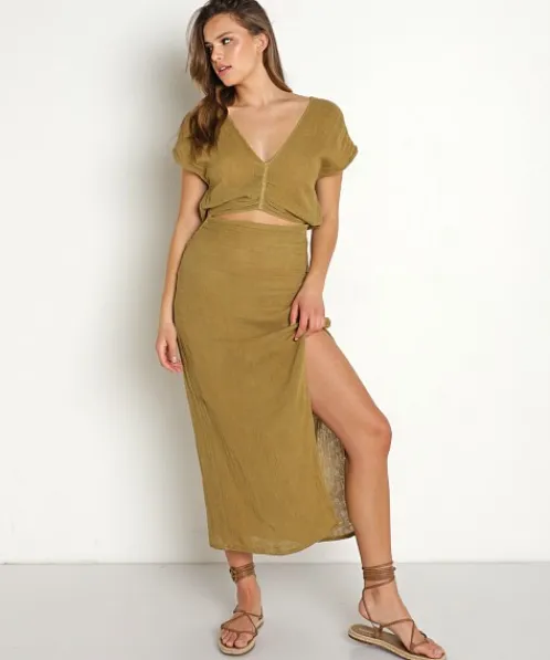 Jen's Pirate Booty Dresses>Truckin Dress Olive