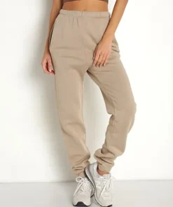Joah Brown Pants>Empire Jogger Desert French Terry