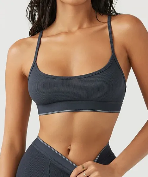 Joah Brown Sports Bras>Essential Bra FlexRib Vintage Navy