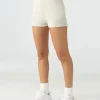 Joah Brown Shorts>Fitted Terry Sweat Short Sahara