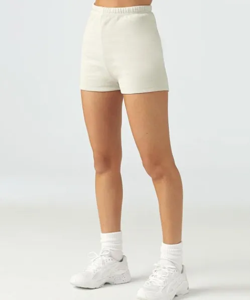 Joah Brown Shorts>Fitted Terry Sweat Short Sahara
