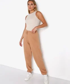 Joah Brown Pants>Oversized Jogger Terracotta French Terry