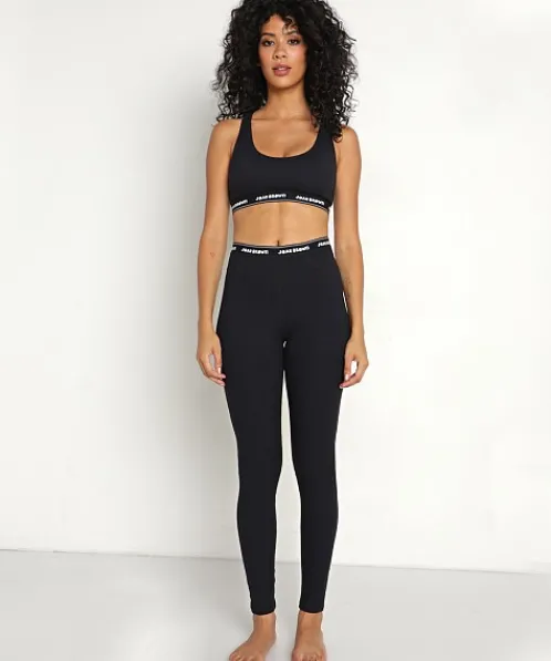Joah Brown Sports Bras>The Sports Bra Sueded Onyx