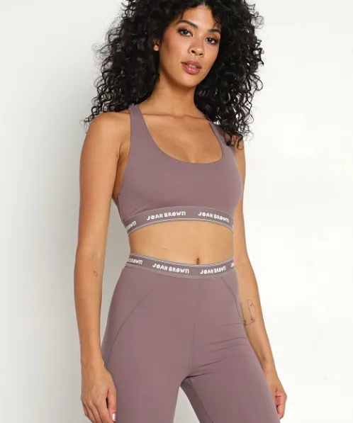 Joah Brown Sports Bras>The Sports Bra Sueded Mauve